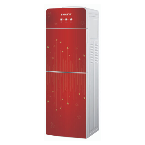 WATER Dispenser GLASS DOORS WITH Refrigerator - YT-R378RG